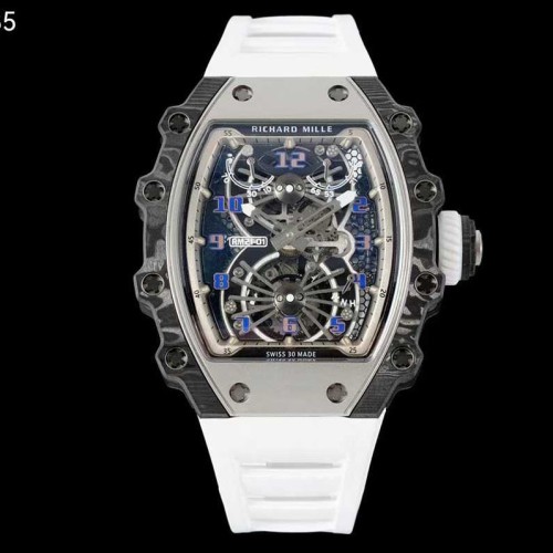 리차드밀 RM21-02 투르비용 에어로다인 뉴버젼 카본블랙 화이트 시계 워치